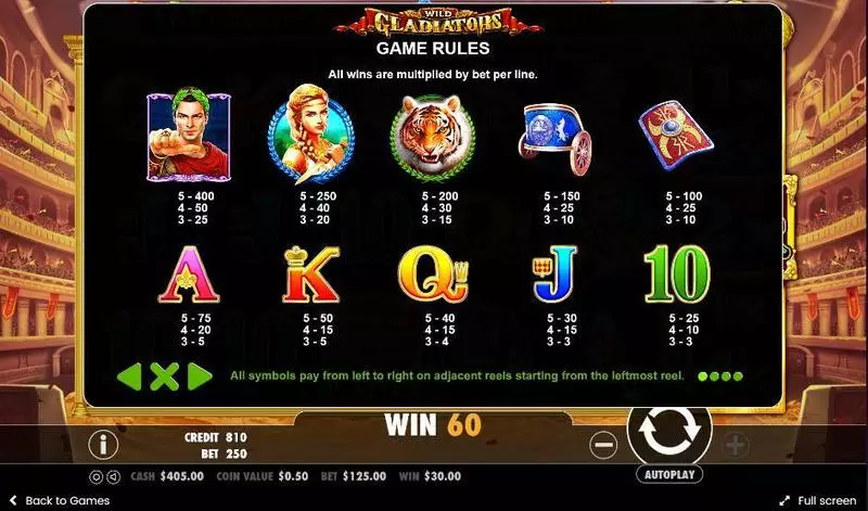 Play Wild Gladiators Slot 