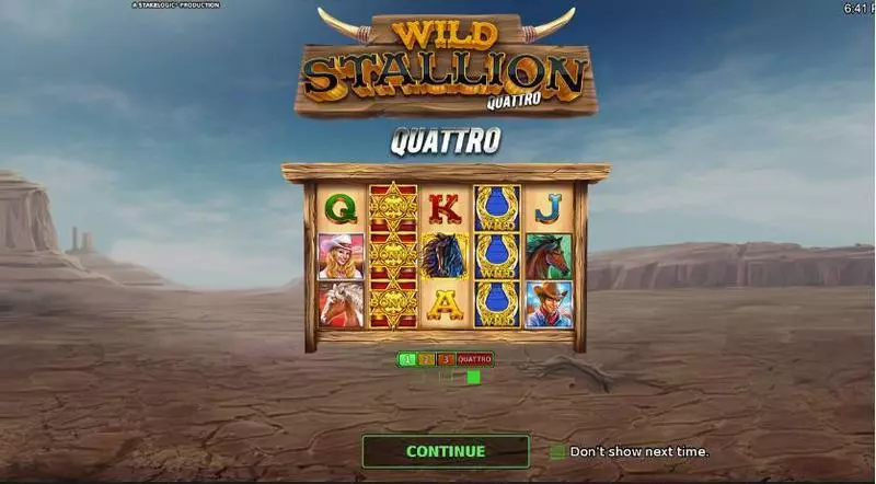 Play Wild Stallion Quatro Slot Info and Rules