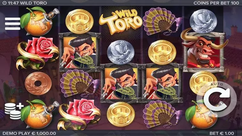 Play Wild Toro Slot Main Screen Reels