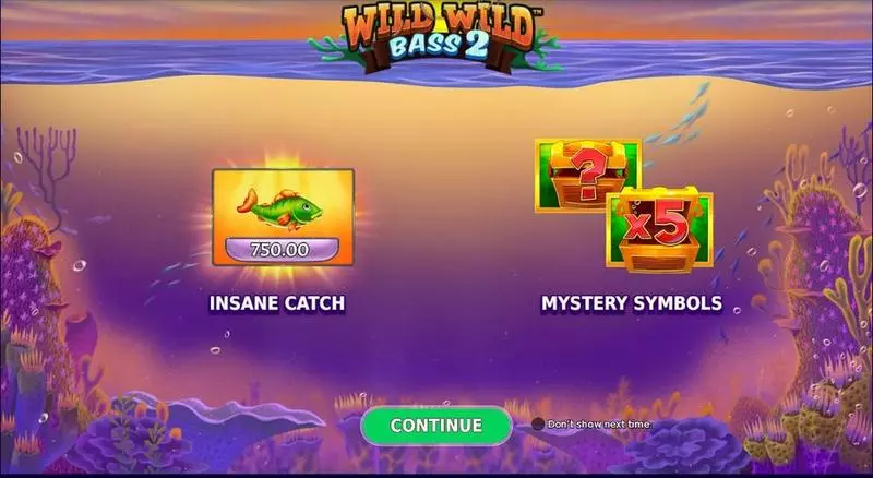 Play Wild Wild Bass 2 Slot Introduction Screen