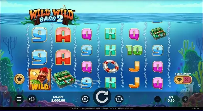 Play Wild Wild Bass 2 Slot Main Screen Reels
