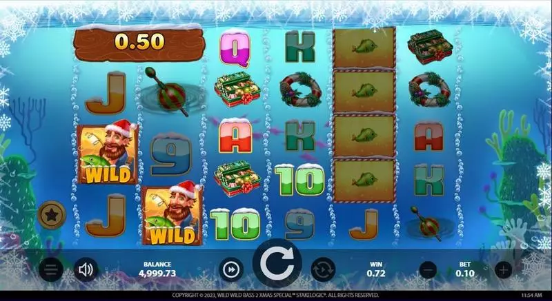 Play Wild Wild Bass 2 Xmas Special Slot Winning Screenshot
