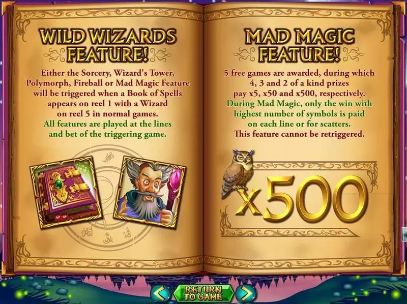 Play Wild Wizards Slot Info and Rules