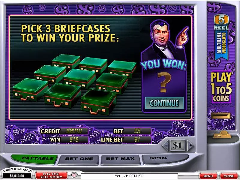 Play Win a Million Dollars Slot Bonus 1
