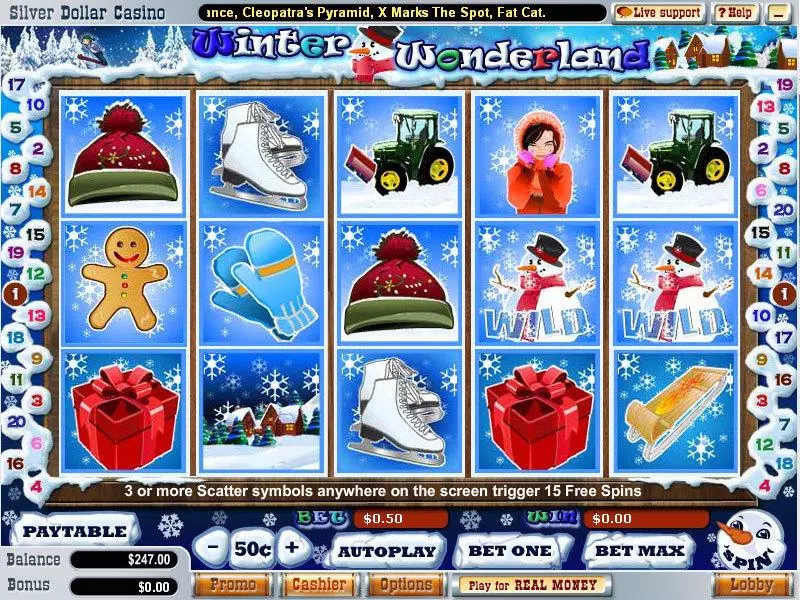 Play Winter Wonderland Slot Main Screen Reels
