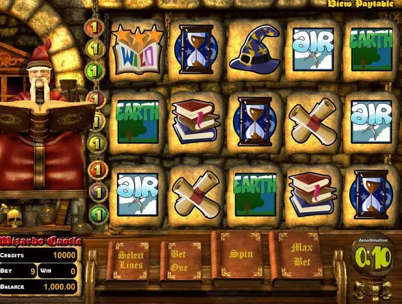 Play Wizards Castle Slot Introduction Screen