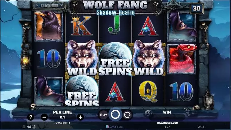 Play Wolf Fang – Shadow Realm Slot Main Screen Reels