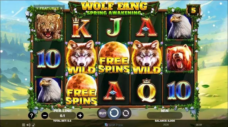 Play Wolf Fang – Spring Awakening Slot Main Screen Reels