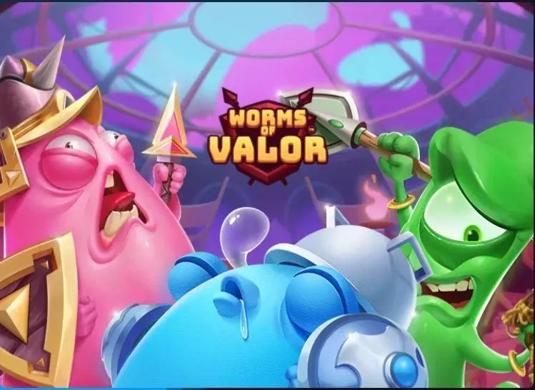 Play Worms of Valor Slot Introduction Screen