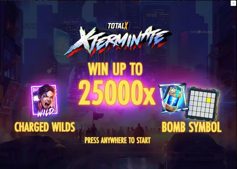 Play Xterminate Slot Introduction Screen